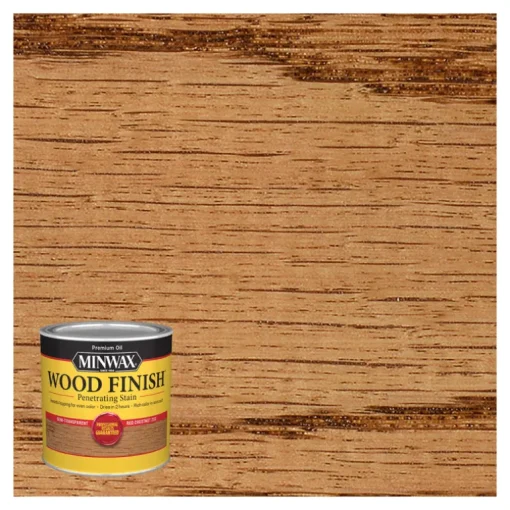 Minwax Wood Finish Transparent Red Chestnut Oil Based Wood Stain (Pack of 4)