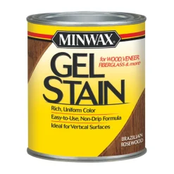 Minwax Wood Finish Transparent Low Luster Brazilian Rosewood Oil-Based Gel Stain 1 Qt.