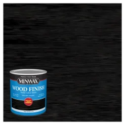 Minwax Wood Finish Water-Based Solid True Black Water-Based Wood Stain 1 qt (Pack of 4)