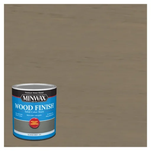 Minwax Wood Finish Water-Based Solid Classic Gray Water-Based Wood Stain 1 qt (Pack of 4)