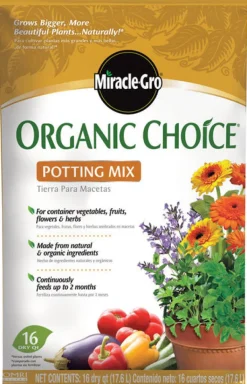 Miracle Gro 72986510 16 Qt Organic Choice® Potting Mix 0.10-0.05-0.05