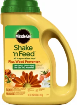 Miracle-Gro Shake 'N Feed Granules Weed Preventer plus Plant Food 4.5 lb