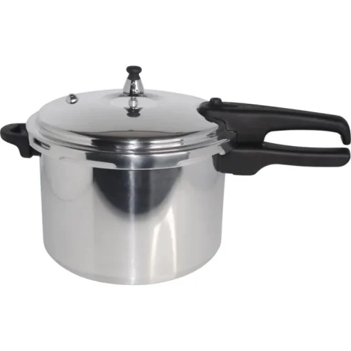 Mirro Polished Aluminum Pressure Cooker 8 qt Black/Silver