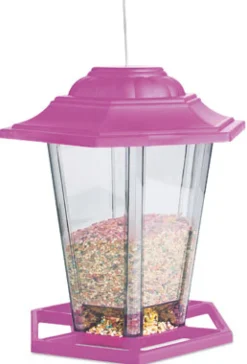 Mixed Seed Lantern Bird Feeder, Assorted Colors, 1.5 Lb.