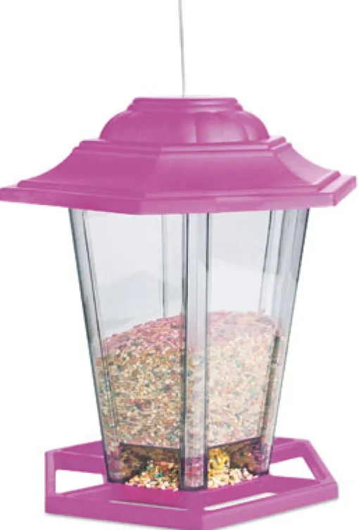 Mixed Seed Lantern Bird Feeder, Assorted Colors, 1.5 Lb.