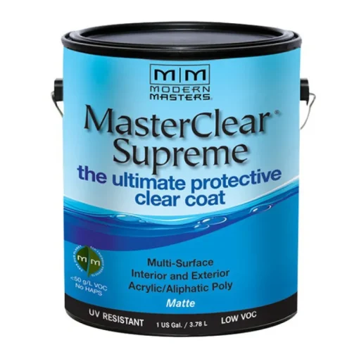 Modern Masters MasterClear Supreme Matte Clear Water-Based Protective Coating 1 gal