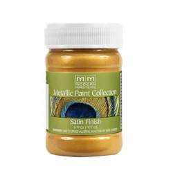 Modern Masters Metallic Paint Collection Satin Pale Gold Water-Based Metallic Paint 6 oz