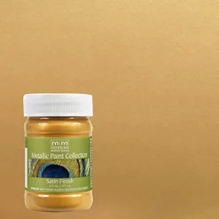 Modern Masters Metallic Paint Collection Satin Pale Gold Water-Based Metallic Paint 6 oz
