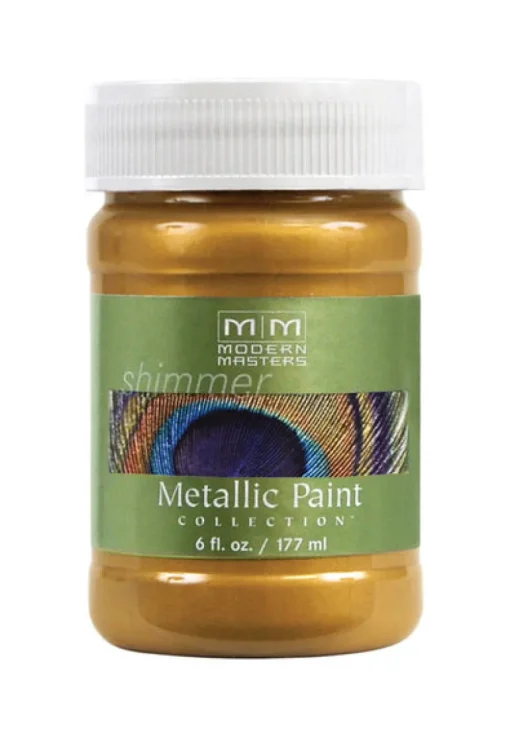 Modern Masters Metallic Paint Collection Satin Pharaoh's Gold Water-Based Metallic Paint 6 oz