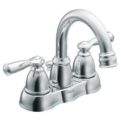 Moen Banbury Chrome Two Handle Lavatory Faucet 4 in.