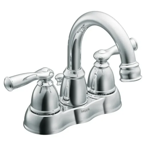Moen Banbury Chrome Two Handle Lavatory Faucet 4 in.
