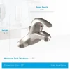 Moen Adler Brushed Nickel Contemporary Bathroom Faucet 4 in.