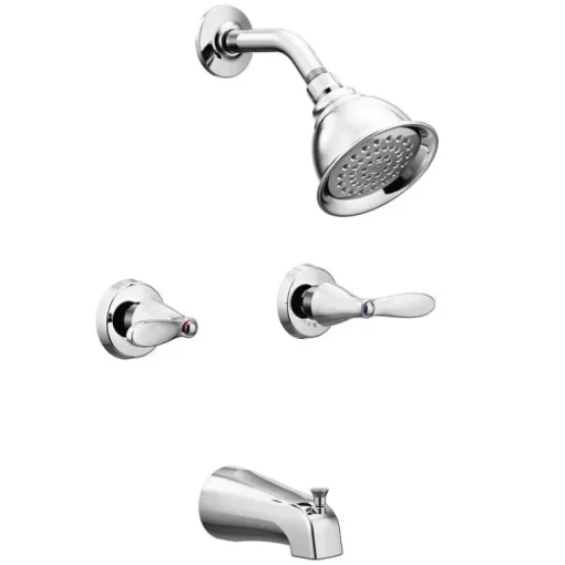 Moen Adler 2-Handle Chrome Tub and Shower Faucet