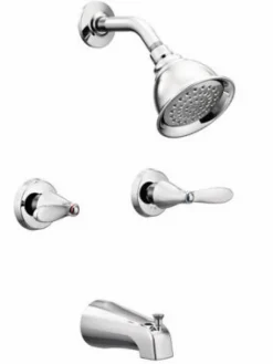 Moen Adler 2-Handle Chrome Tub and Shower Faucet