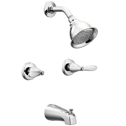Moen Adler 2-Handle Chrome Tub and Shower Faucet