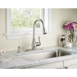 Moen Anabelle One Handle Stainless Steel Pull-Down Kitchen Faucet