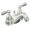 Moen Banbury Brushed Nickel Traditional Bathroom Faucet 4 in.