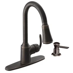 Moen Bayhill One Handle Bronze Pull-Down Kitchen Faucet