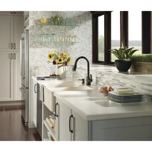 Moen Bayhill One Handle Bronze Pull-Down Kitchen Faucet