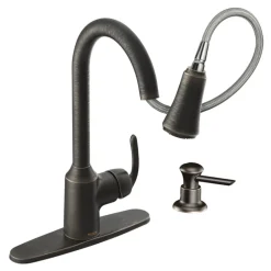 Moen Bayhill One Handle Bronze Pull-Down Kitchen Faucet