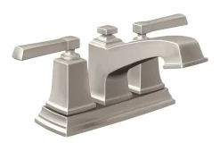 Moen Boardwalk Brushed Nickel Bathroom Faucet 4 in.