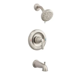 Moen Hilliard 1-Handle Brushed Nickel Tub and Shower Faucet