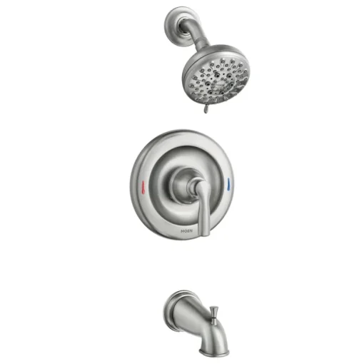 Moen Hilliard 1-Handle Brushed Nickel Tub and Shower Faucet