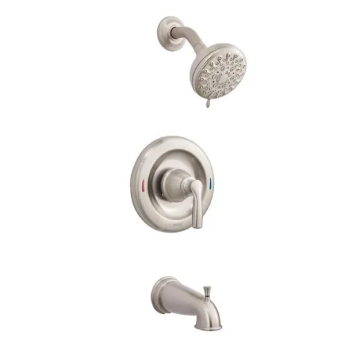 Moen Hilliard 1-Handle Brushed Nickel Tub and Shower Faucet