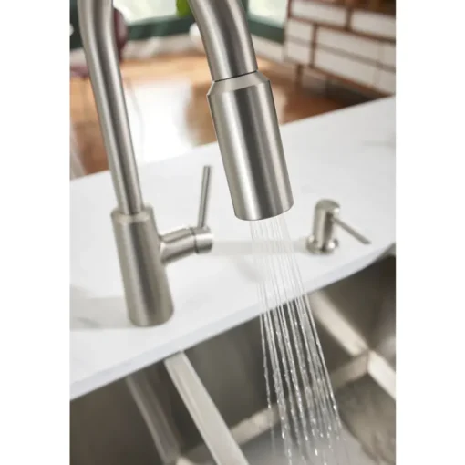 Moen Nori One Handle Stainless Steel Pull-Down Kitchen Faucet