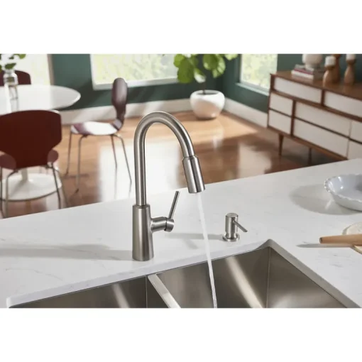 Moen Nori One Handle Stainless Steel Pull-Down Kitchen Faucet