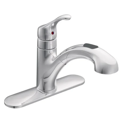 Moen Renzo One Handle Chrome Pull-Out Kitchen Faucet