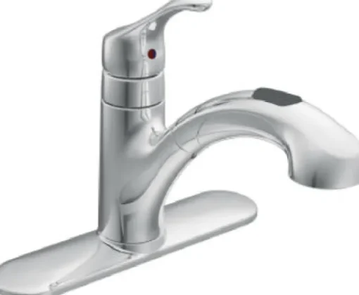 Moen Renzo One Handle Chrome Pull-Out Kitchen Faucet