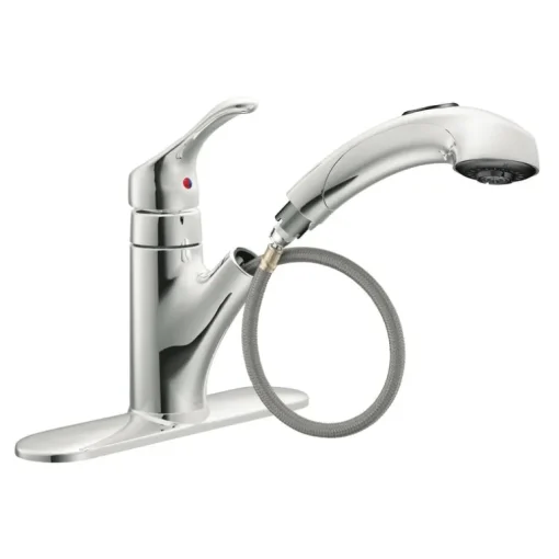 Moen Renzo One Handle Chrome Pull-Out Kitchen Faucet