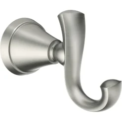 Moen Tiffin 2-5/8 in. L Brushed Nickel Robe Hook