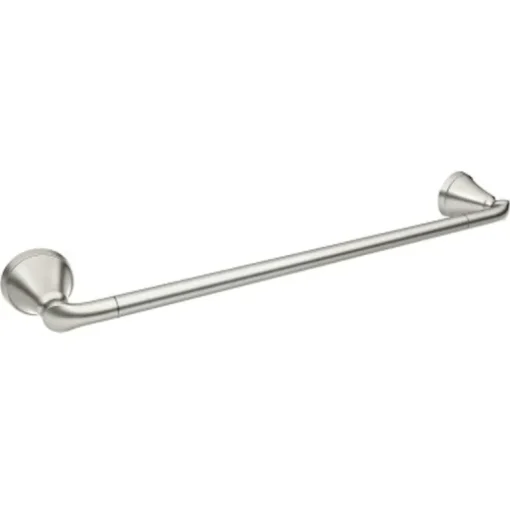 Moen Tiffin Brushed Nickel Towel Bar 24 in. L Metal