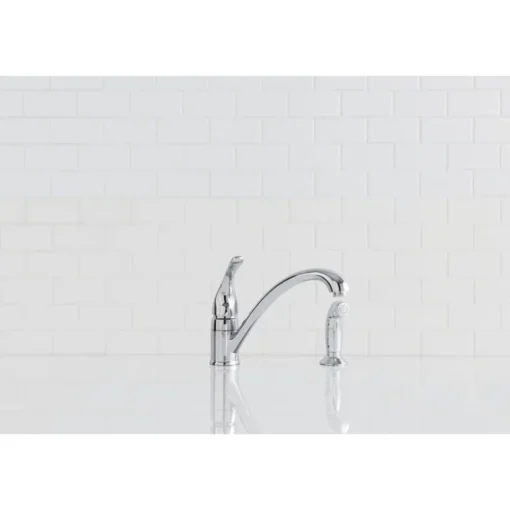 Moen Torrance One Handle Chrome Kitchen Faucet Side Sprayer Included