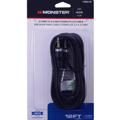 Monster Just Hook It Up 12 ft. L Stereo Plug Cable AWG