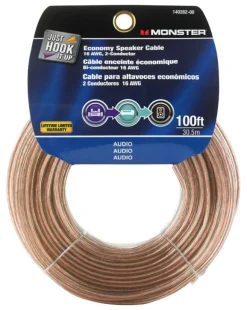 Monster Just Hook It Up 100 ft. L Speaker Wire AWG