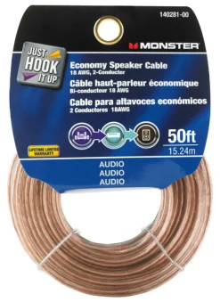 Monster Just Hook It Up 50 ft. L Speaker Wire AWG