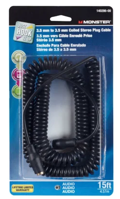 Monster Just Hook It Up Stereo Jack Cable 1 pk