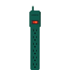 Monster Just Power It Up 3 ft. L 6 outlets Power Strip Green