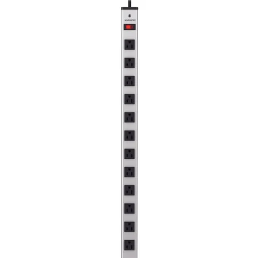Monster Just Power It Up 6 ft. L 12 outlets Power Strip Silver