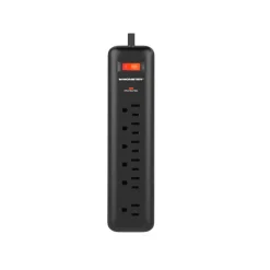 Monster Just Power It Up 4 ft. L 6 outlets Surge Protector Black 1080 J