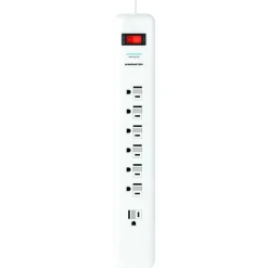 Monster Just Power It Up 15 ft. L 6 outlets Surge Protector White 1080 J