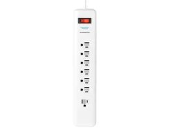Monster Just Power It Up 15 ft. L 6 outlets Surge Protector White 1080 J