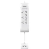 Monster Just Power It Up 4 ft. L 8 outlets Power Strip w/Surge Protection White