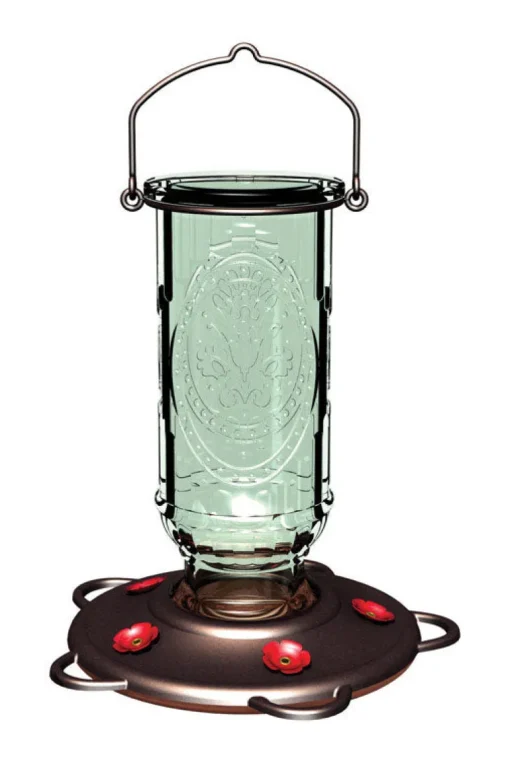 More Birds Hummingbird 20 Glass/Metal Bottle Nectar Feeder 5 ports