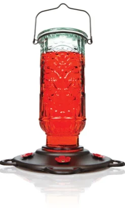 More Birds Hummingbird 20 Glass/Metal Bottle Nectar Feeder 5 ports