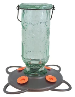 More Birds Hummingbird 20 Glass Bottle Nectar Feeder 4 ports (Pack of 4)