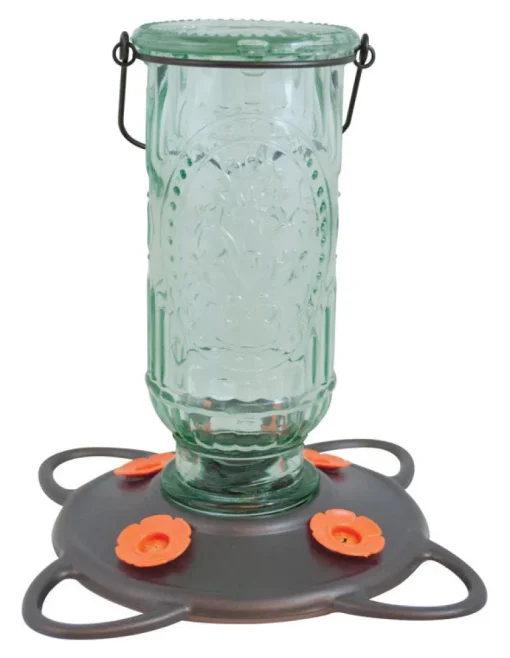 More Birds Hummingbird 20 Glass Bottle Nectar Feeder 4 ports (Pack of 4)